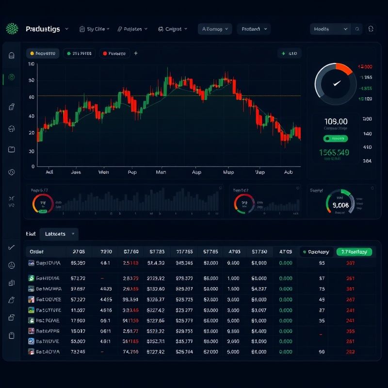 Live monitorovací panel s grafy P&L